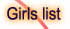 Girls list